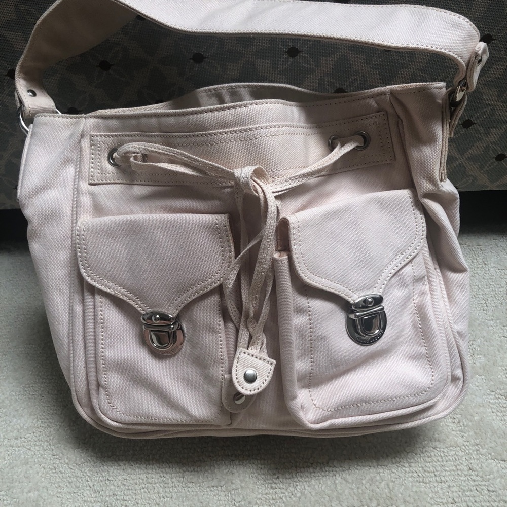 Marc Jacobs canvas drawing hobo shoulder bag - Picture 3 of 8